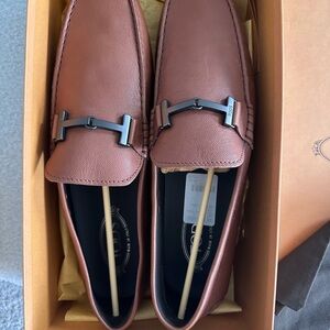 TOD’S Men’s Loafers Doppia Anel Brown